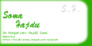 soma hajdu business card