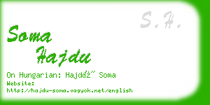 soma hajdu business card